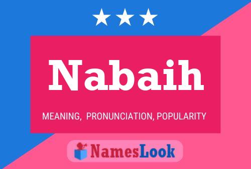 Póster del nombre Nabaih