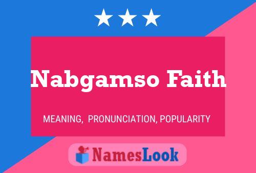 Póster del nombre Nabgamso Faith