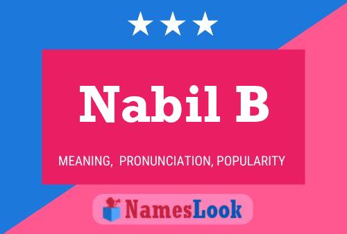 Póster del nombre Nabil B