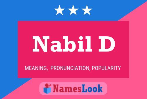 Póster del nombre Nabil D