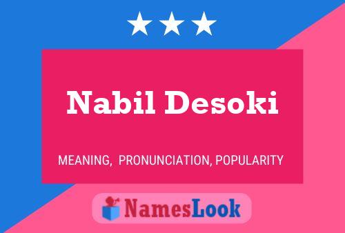 Póster del nombre Nabil Desoki