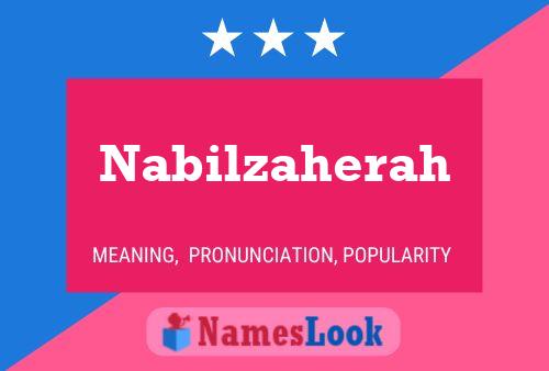 Póster del nombre Nabilzaherah