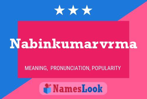 Póster del nombre Nabinkumarvrma