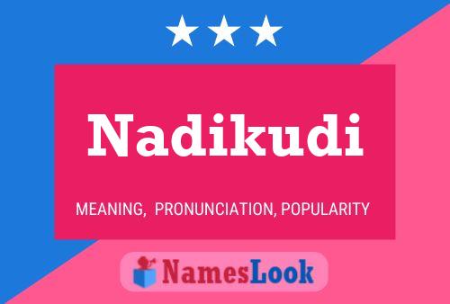 Póster del nombre Nadikudi