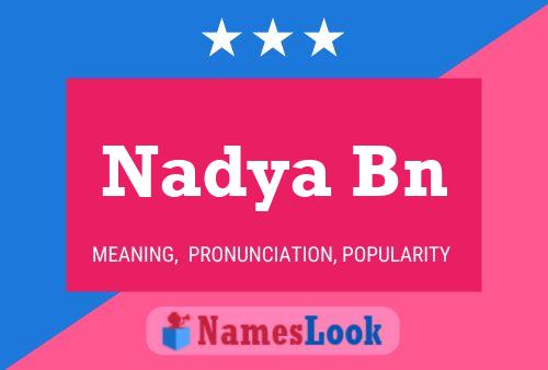 Póster del nombre Nadya Bn