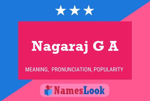 Póster del nombre Nagaraj G A