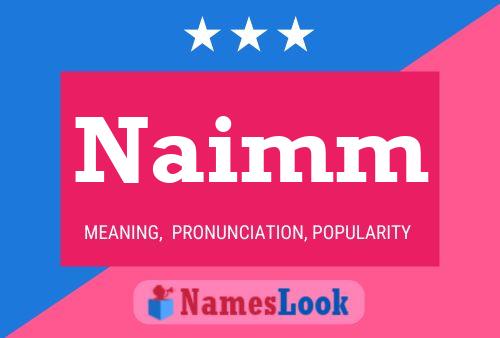 Póster del nombre Naimm