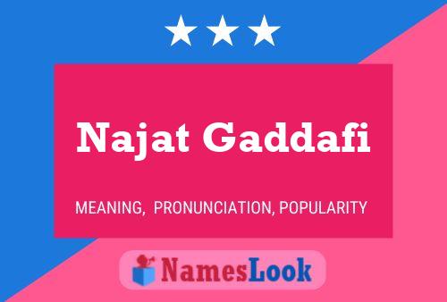 Póster del nombre Najat Gaddafi