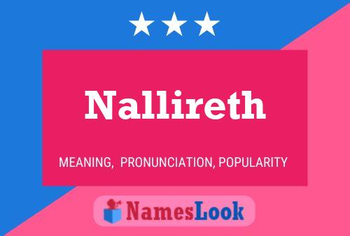 Póster del nombre Nallireth