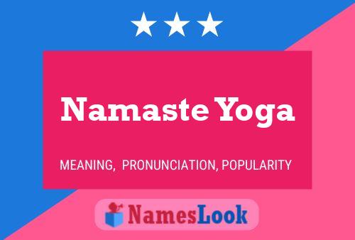 Póster del nombre Namaste Yoga