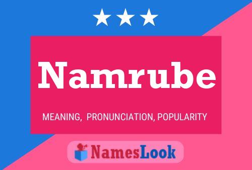 Póster del nombre Namrube