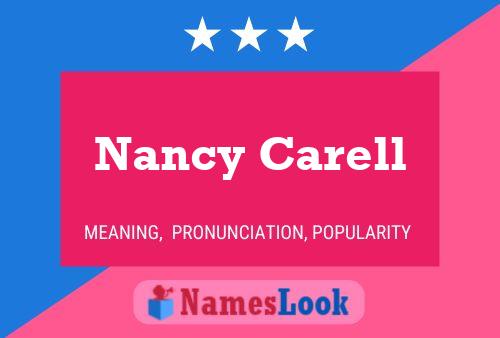 Póster del nombre Nancy Carell