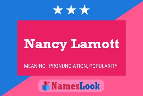 Póster del nombre Nancy Lamott