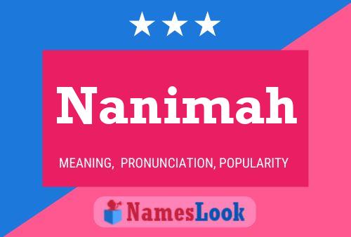 Póster del nombre Nanimah