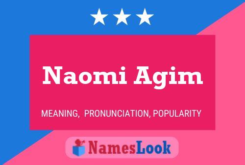 Póster del nombre Naomi Agim