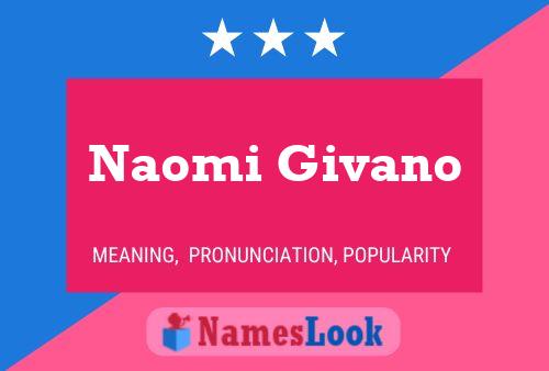 Póster del nombre Naomi Givano