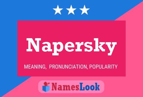 Póster del nombre Napersky