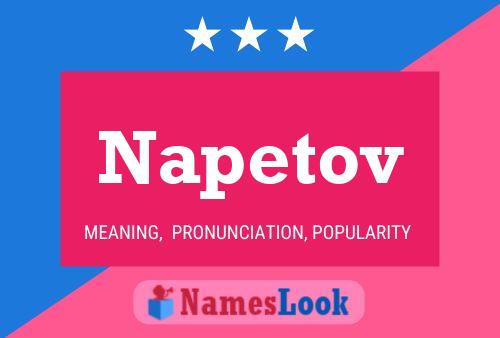 Póster del nombre Napetov