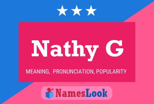 Póster del nombre Nathy G