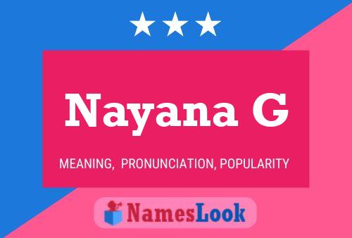 Póster del nombre Nayana G