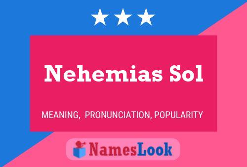 Póster del nombre Nehemias Sol