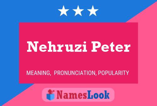 Póster del nombre Nehruzi Peter