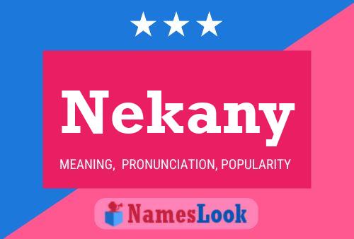 Póster del nombre Nekany