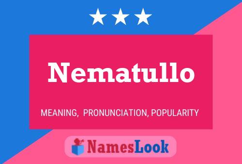 Póster del nombre Nematullo