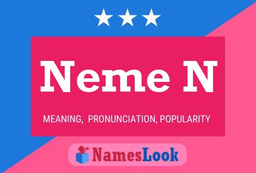 Póster del nombre Neme N