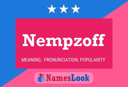 Póster del nombre Nempzoff