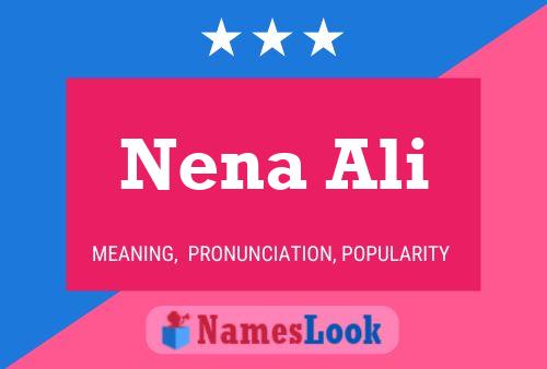 Póster del nombre Nena Ali