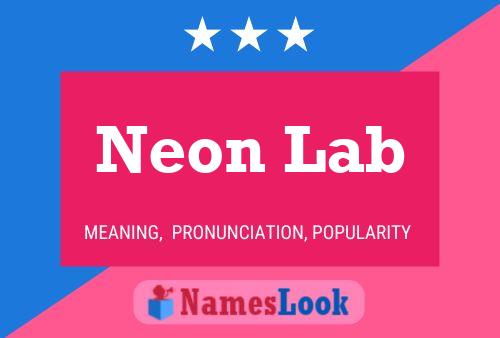 Póster del nombre Neon Lab