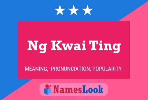 Póster del nombre Ng Kwai Ting