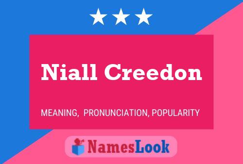 Póster del nombre Niall Creedon