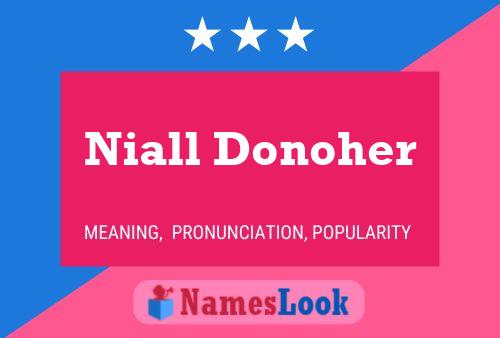 Póster del nombre Niall Donoher