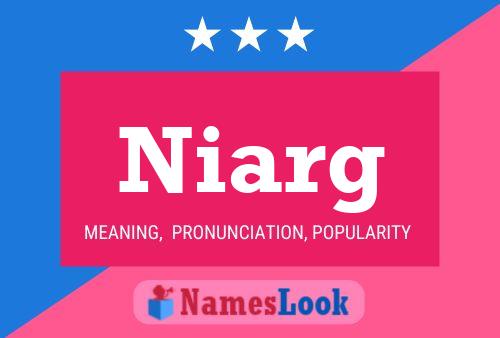 Póster del nombre Niarg