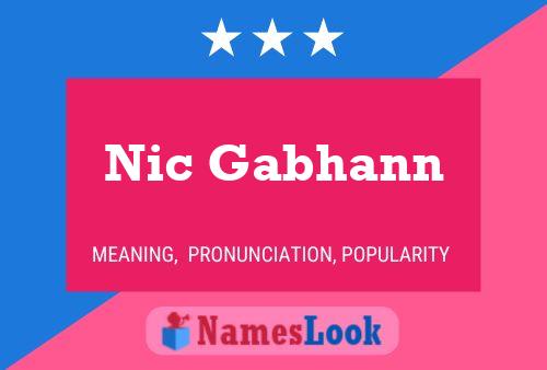 Póster del nombre Nic Gabhann