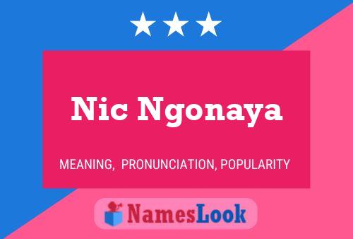 Póster del nombre Nic Ngonaya