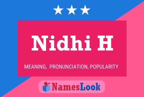 Póster del nombre Nidhi H