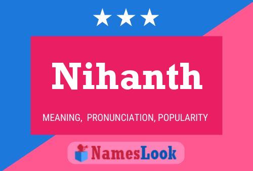 Póster del nombre Nihanth