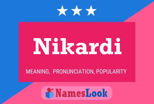 Póster del nombre Nikardi