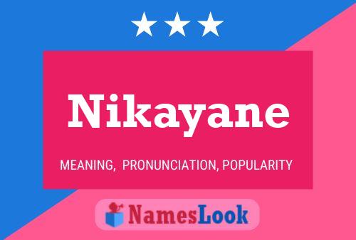 Póster del nombre Nikayane