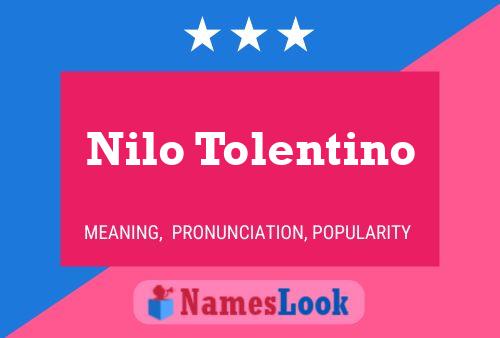 Póster del nombre Nilo Tolentino