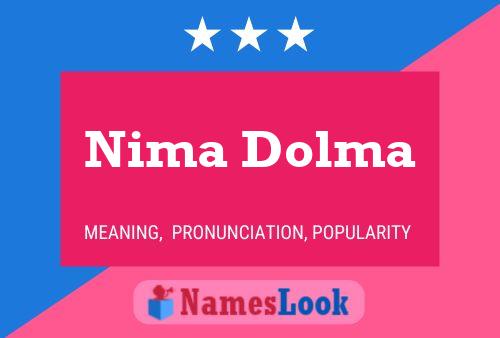 Póster del nombre Nima Dolma