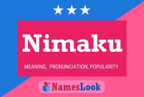 Póster del nombre Nimaku