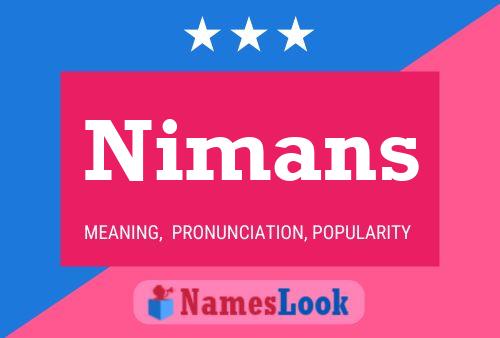 Póster del nombre Nimans