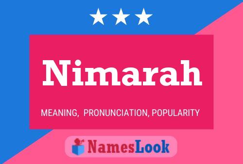 Póster del nombre Nimarah