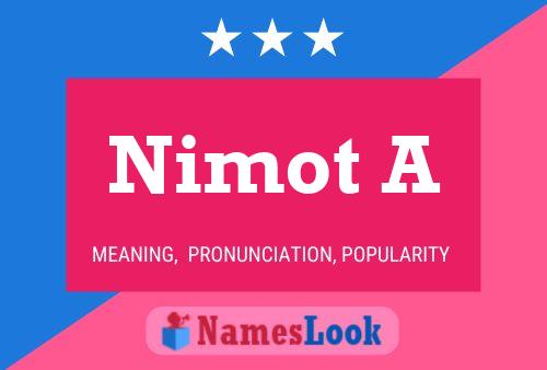 Póster del nombre Nimot A