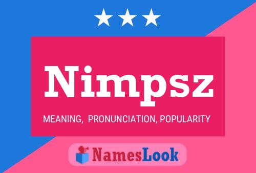 Póster del nombre Nimpsz