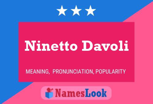 Póster del nombre Ninetto Davoli